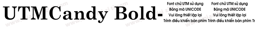 UTMCandy Bold字体转换